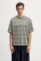Carhartt WIP S/S Zane T-Shirt bawełniany męski zielony I036186.3L1XX