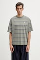 Carhartt WIP S/S Zane T-Shirt bawełniany męski zielony I036186.3L1XX