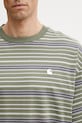 Carhartt WIP S/S Zane T-Shirt bawełniany męski zielony I036186.3L1XX