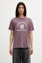 Carhartt WIP S/S Coat Of Arms T-Shirt t-shirt bawełniany męski fioletowy I036195.3J1GD
