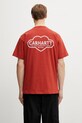 Carhartt WIP S/S Cloud Heart T-Shirt męski bawełniany pomarańczowy I036244.3IXXX