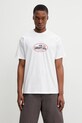 Odzież Carhartt WIP S/S Harlequin BBQ T-Shirt t-shirt bawełniany męski I036245.02XX biały