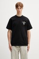 Odzież Carhartt WIP S/S Vestige T-Shirt bawełniany męski I036220.8906 czarny