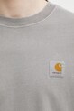 Carhartt WIP L/S Nelson T-Shirt longsleeve Men's cotton gray I029948.2LRGD