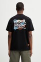 Carhartt WIP S/S Primary T-Shirt bawełniany męski czarny I036238.89XX