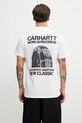 Odzież Carhartt WIP S/S Sean Hamilton 03 T-Shirt T-shirt bawełniany męski I036270.02XX biały