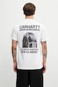 Odzież Carhartt WIP S/S Sean Hamilton 03 T-Shirt T-shirt bawełniany męski I036270.02XX biały