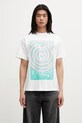 No Problemo Spiral t-shirt męski bawełniany biały NP6002605