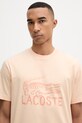 Lacoste T-shirt męski bawełniany pomarańczowy TH1427