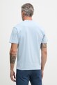Odzież Lacoste T-shirt męski bawełniany TH1435 niebieski