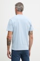 Odzież Lacoste T-shirt męski bawełniany TH1435 niebieski