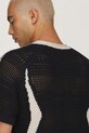 adidas Originals CLOT x adidas by Edison Chen T-shirt swetrowy z bawełną męski czarny KE7074