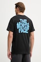 The North Face t-shirt Ανδρικό βαμβακερός DRIP LOGO μαύρο NF0A8GABJK31