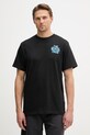 Ρούχα The North Face t-shirt Ανδρικό βαμβακερός DRIP LOGO NF0A8GABJK31 μαύρο