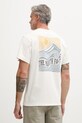 The North Face T-shirt męski bawełniany MOUNTAIN ESCAPE beżowy NF0A8GB1QLI1