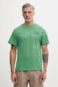 Odzież The North Face T-shirt męski bawełniany CAMPING RELAXED NF0A8GQMG571 zielony