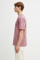Gramicci FOOTPRINTS TEE PIGMENT DYED t-shirt basic bawełniany męski G6SU.T119. różowy SS26