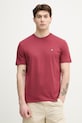 United Colors of Benetton T-shirt męski bawełniany bordowy 3MI5J1AF7.