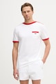 Lacoste T-shirt męski bawełniany biały TH1789