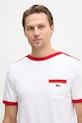 Lacoste T-shirt męski bawełniany biały TH1789