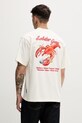 Baron Filou t-shirt ανδρικό βαμβακερό LOBSTER GANG μπεζ 000014997