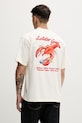 Baron Filou t-shirt ανδρικό βαμβακερό LOBSTER GANG μπεζ 000014997