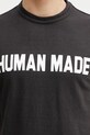 Human Made T-shirt bawełniany męski czarny HM31TE012