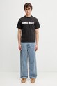 Human Made T-shirt bawełniany męski HM31TE012 czarny