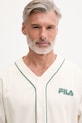 Fila koszula męska bawełniana STATUTO beżowy FAM1213