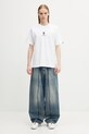 AAPE T-shirt bawełniany męski AAPTEM1841XXQ biały