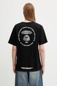 AAPE T-shirt męski bawełniany czarny AAPTEM1841XXQ