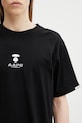AAPE T-shirt męski bawełniany czarny AAPTEM1841XXQ