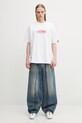 AAPE T-shirt męski bawełniany AAPTEM1821XXQ biały