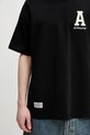 AAPE T-shirt bawełniany męski czarny AAPTEM1847XXQ