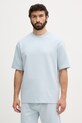 Karl Lagerfeld tričko pánské z viskózou modrá 562901.705400