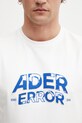 Ader Error tričko s bavlnou pánske biela BN25FYTS0101OW