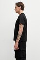 Ader Error T-shirt bawełniany męski BP01SSTS0109BK czarny SS26