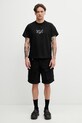 Ader Error T-shirt bawełniany męski BP01SSTS0109BK czarny