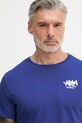 Alpha Industries T-shirt męski bawełniany Signature niebieski 266554