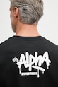 Alpha Industries T-shirt męski bawełniany Signature 266554 czarny