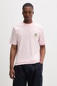 Barrow T-shirt bawełniany różowy S6BWUATH003