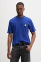 Barrow T-shirt basic damski bawełniany granatowy S6BWUATH003
