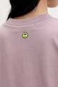 Barrow T-shirt bawełniany S6BWUATH010 różowy