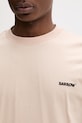 Barrow T-shirt basic damski bawełniany S6BWUATH010 beżowy