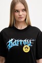 Barrow t-shirt bawełniany czarny S6BWUATH025