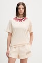 Barrow t-shirt bawełniany beżowy S6BWUATH071