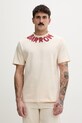 Barrow t-shirt bawełniany beżowy S6BWUATH071