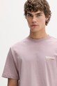 Odzież Barrow t-shirt bawełniany S6BWUATH076 różowy