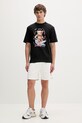 Barrow t-shirt bawełniany S6BWUATH078 czarny SS26
