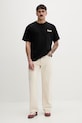 Barrow t-shirt bawełniany S6BWUATH136 czarny SS26